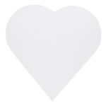 Холст грунтованный на картоне (набор на магните) 10х10 см, 280 г/м², 4 шт, сердце/heart мелкозернистый, Vista-Artista CMV-02