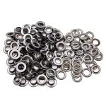 Люверсы металл ⌀13.0 мм (внутр.), h7 мм (внутр.), №28, металл, New Star, чер.никель, уп≈100 шт