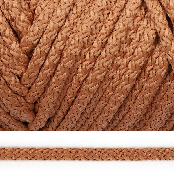 Шнур круглый полиэфир ⌀6.0 мм / 100 метров, с наполнителем, 137 бежевый