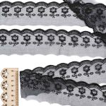 Кружево капроновое 53 мм / 13.71м, цв.черный