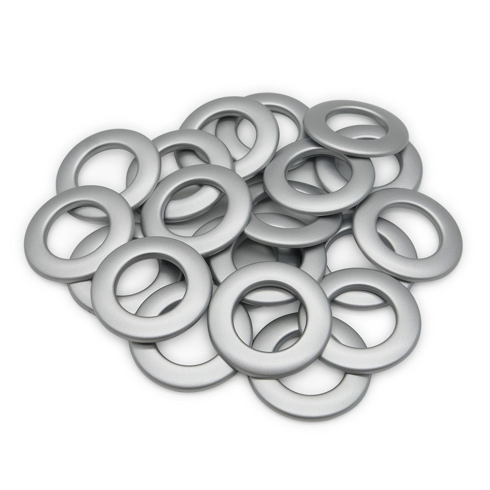 Люверсы шторные ⌀25 мм, цвет № 3 матовое серебро, 10 шт