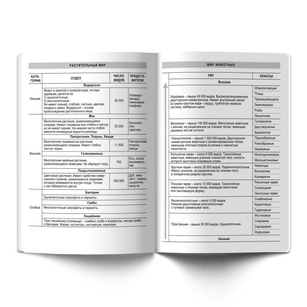 Тетрадь предметная Грызем гранит науки A5+ 48 л. на скобе, 10 шт, клетка, Биология 48ТСК5 000173, Светоч