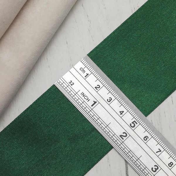 Лента атласная 1-сторонняя 50.0 мм / 22.86±1 метров, 126 т.зеленый, Globus