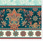 Ткань для пэчворка Peppy Сказочный восток, рулон 112 см / 5 метров, СВ-01 Панель белый, Peppy