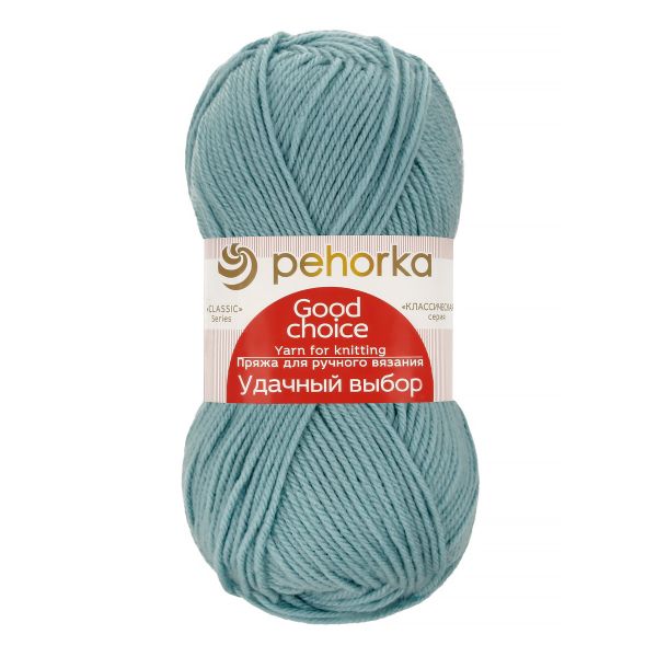 Пряжа Пехорка Удачный выбор / уп.5 мот. по 100 г, 200 м, цв.752 дымчато-бирюзовый