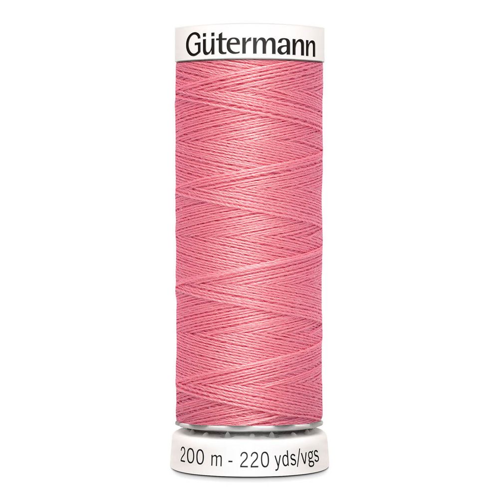 Нитки универсальные Gutermann Sew-all, 200м, 985 умеренно розовый, 1 катушка