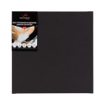Холст грунтованный на подрамнике 30х30 см, 240 г/м², 2 шт, PERESLAVL BLACK EDITION мелкозернистый, Vista-Artista ACBF-3030