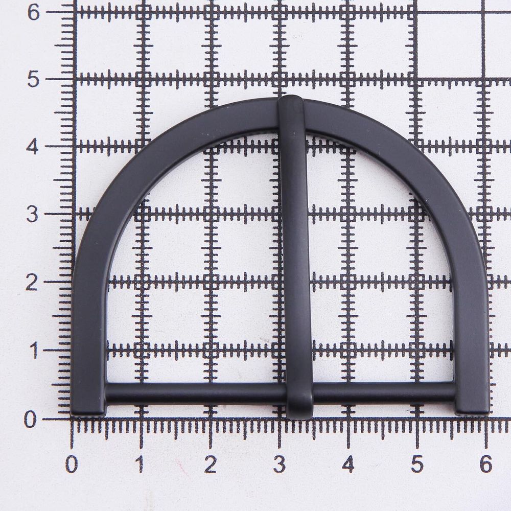 Пряжка ременная металл 50.0 мм металл, матовый черный, MB-185