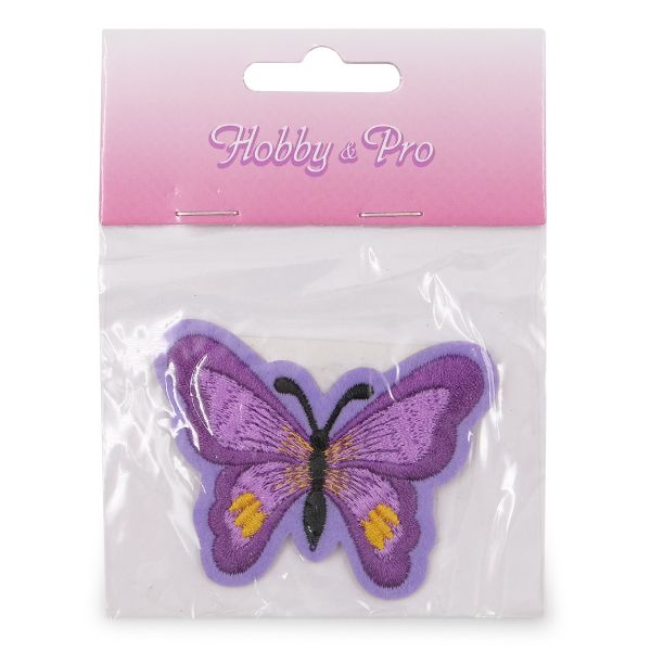 Термоаппликация Бабочка, 5.4х7см, Hobby&Pro (сиреневый)