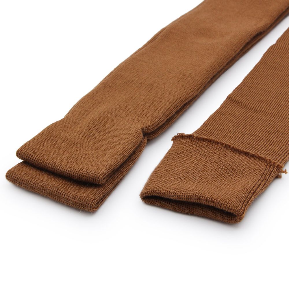 Манжеты трикотажные рукава 7.0 см / 3 метра, полушерсть тонкие 14кл. 1х1, 075 бежевый