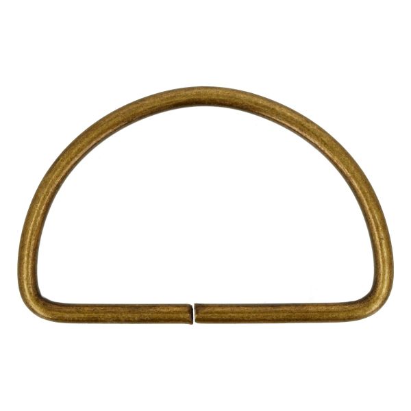 Полукольцо металл 40 мм, 100 шт,±5 шт, под бронзу, Gamma