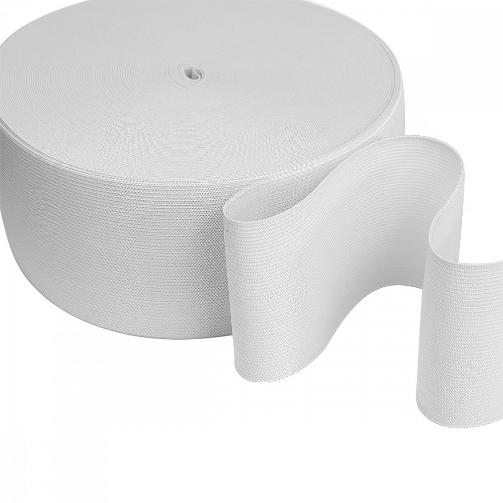 Резинка вязаная 80.0 мм / 40 метров, 3.9 г, белый