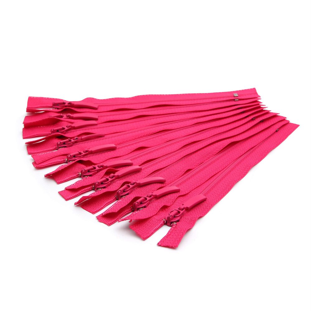 Молния спираль (витая) Arta Т5 (5 мм) 1 зам., н/раз., 18 см, цв. 383 малина, уп.10 шт