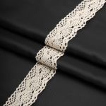 Кружево вязаное (тесьма) 38 мм / 25 метров, рис.38.01.054 (суровый), С3749Г17