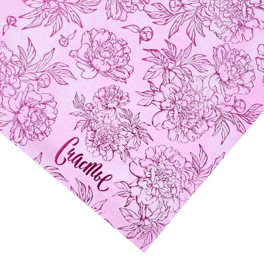 Бумага для скрапбукинга с фольгированием "Счастье", 30.5х30.5 см, 250 г/м, 10 шт /TOS/