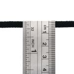 Шнур обувной плетеный ⌀6.0 мм / 100 метров, (диаметр ±1 мм), 005 черный