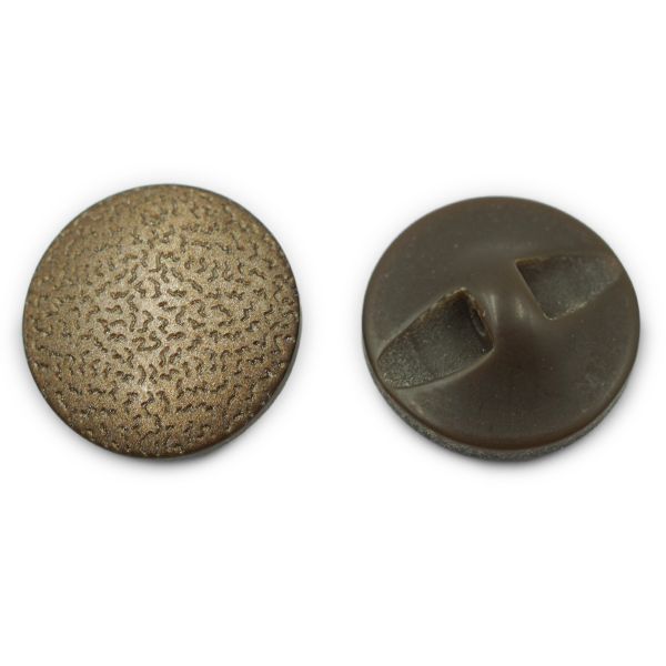 Пуговица 28L (18мм) на полуножке, пластик (04-brown (коричневый)), CB3637, 32 шт