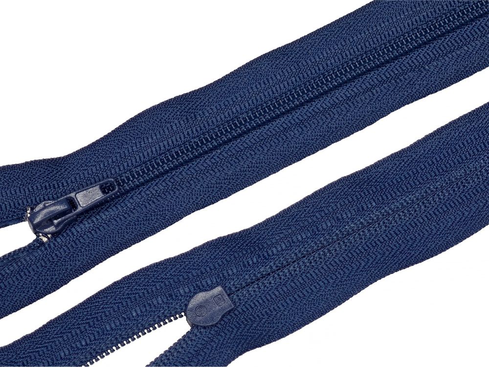 Молния спираль (витая) (цв.SBS) брючная Т4 (4 мм) 1 зам., н/раз., 20 см, автомат, S-919 т.синий, 100 шт