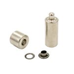 Люверсы металл ⌀_4.0 мм (внутр.) с инструментом для установки, черные, 200 комплектов, Hobby&Pro, 530411