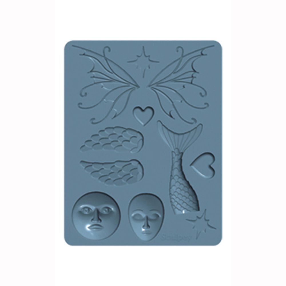 Форма силиконовая для слепков Sculpey Silicone Bakeable Mold, 66 Whimsy, Sculpey APM