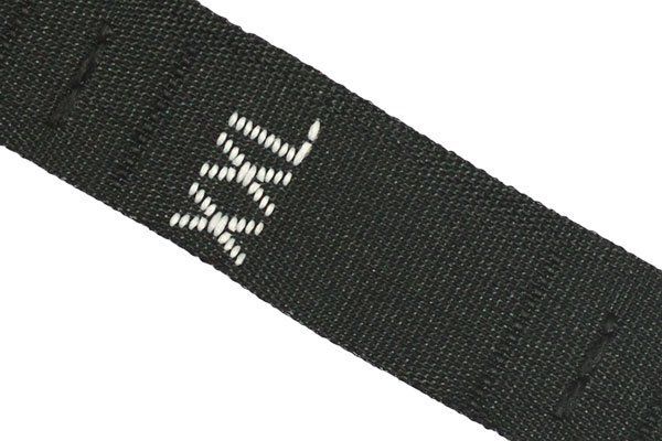 Этикетка-размерник жаккардовая тафта, размер XXL черный 10х32 мм, 500 шт