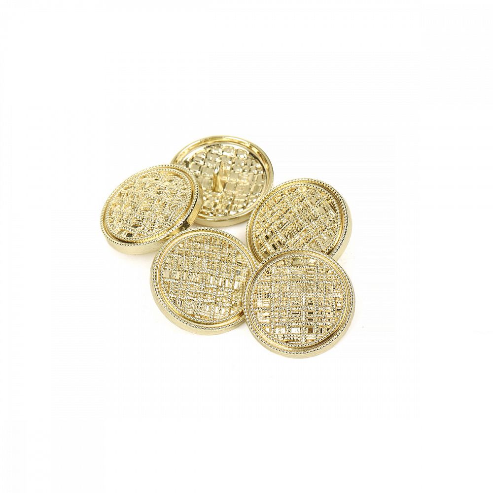 Пуговицы на ножке металлические 36L=23мм, С-MP06 цв.золото, 5 шт