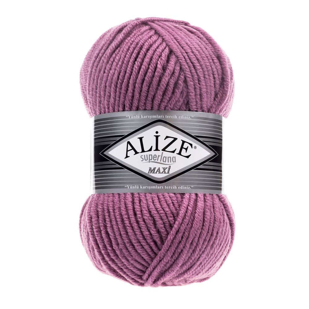 Пряжа Alize (Ализе) Superlana Maxi / уп.5 мот. по 100 г, 100м, 028 сухая роза A