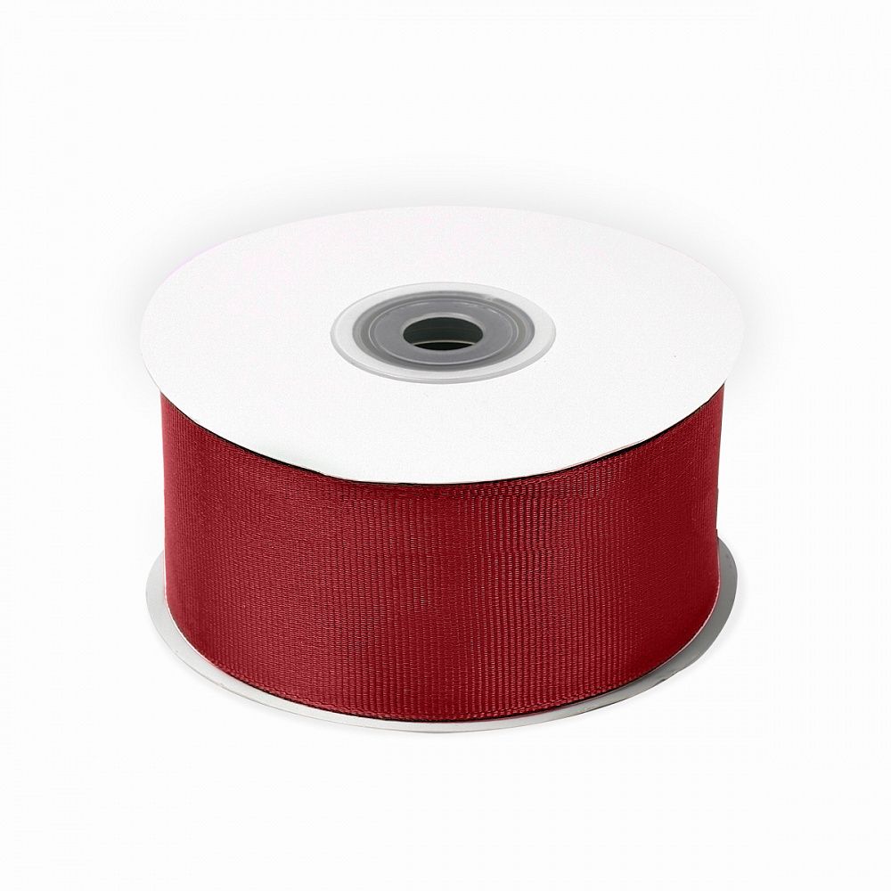 Лента репсовая (в рубчик) 50.0 мм / 22.8±1 метра, 260 бордовый, Magic4Hobby