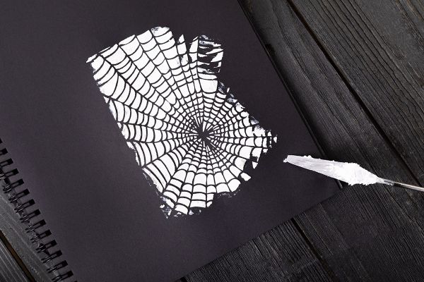 Трафарет-маска, 1 шт, TFR-10 11 Паутинка, Mr.Painter TFR-10