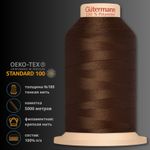 Нитка филаментная особопрочная Gutermann Tera 180, 5000 м, 704172, 694 темно-каштановый, 1 катушка