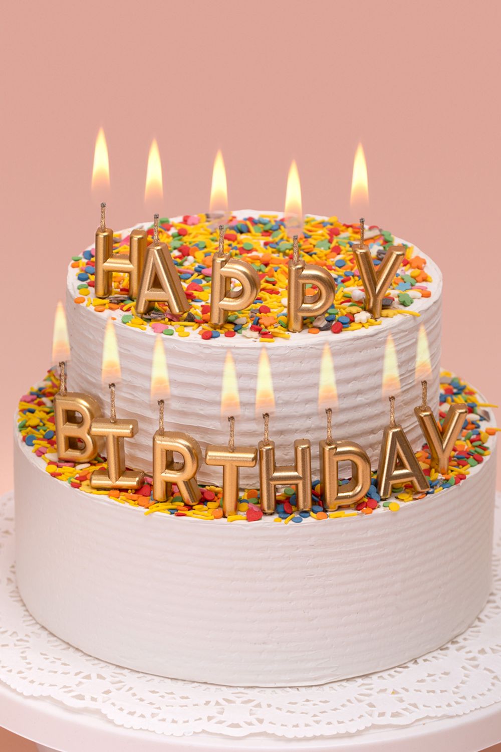 Набор свечей для торта 2.4 г, 12х13 шт, 02_Happy Birthday, Boomzee BCD-16