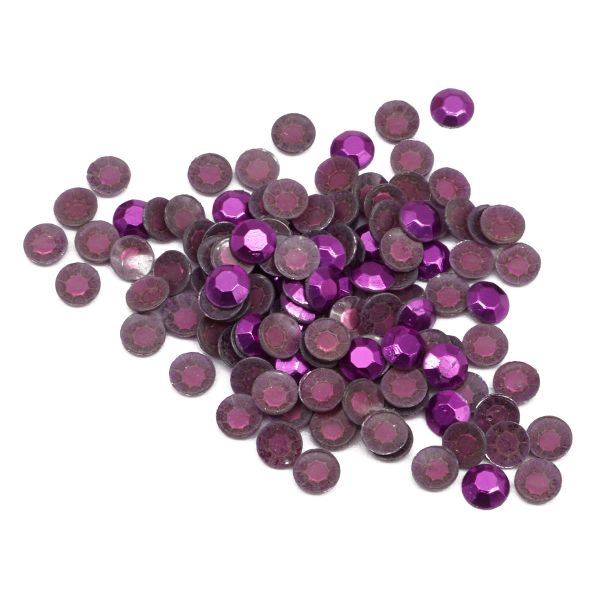 Стразы термоклеевые, 3 мм, ss12, 150 шт/упак (105 сиреневый)