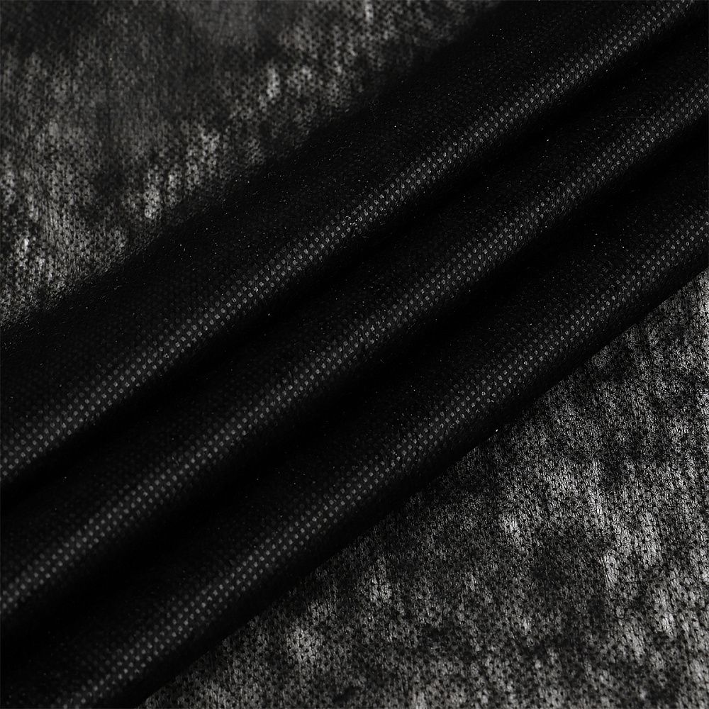 Флизелин клеевой точечный 30 г/м², цв.черый, шир.90см, 100м