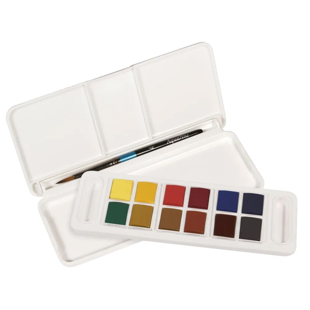 Краска акварель набор Aquafine TRAVEL 12 цв, Daler Rowney D131900001
