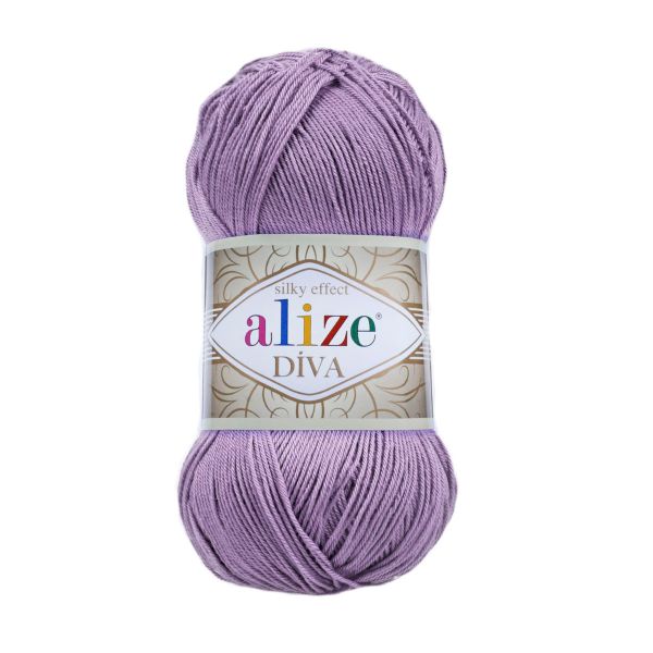 Пряжа Alize (Ализе) Diva / уп.5 мот. по 100 г, 350м, 622 фиолетовый A