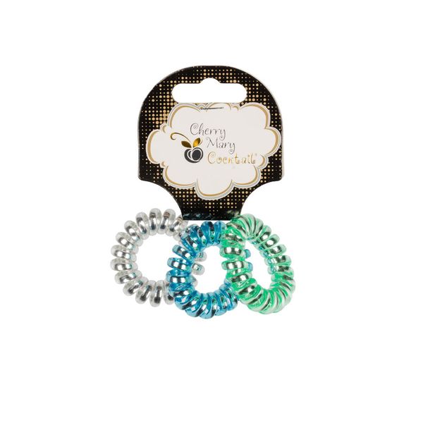 Набор резинок для волос V/R6055, 15 шт (5х3 шт), №01 ассорти, Cherry Mary V/R6055