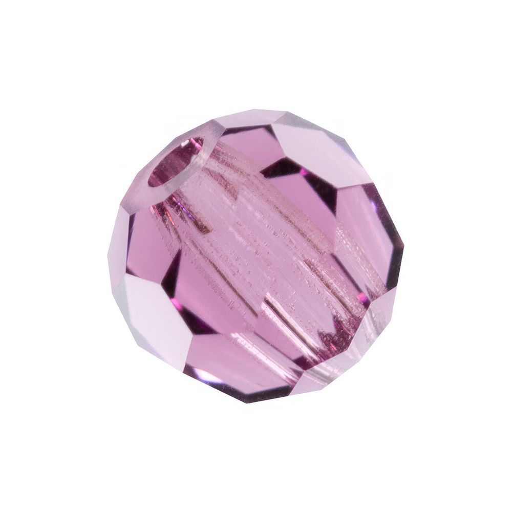 Бусины стекло ⌀3 мм, 24 шт, фиолетовый/amethyst, Preciosa 451-19-602