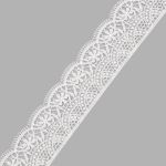 Кружево гипюр (плетёное) 45 мм / 9.14 метров, матовое 571 молочный