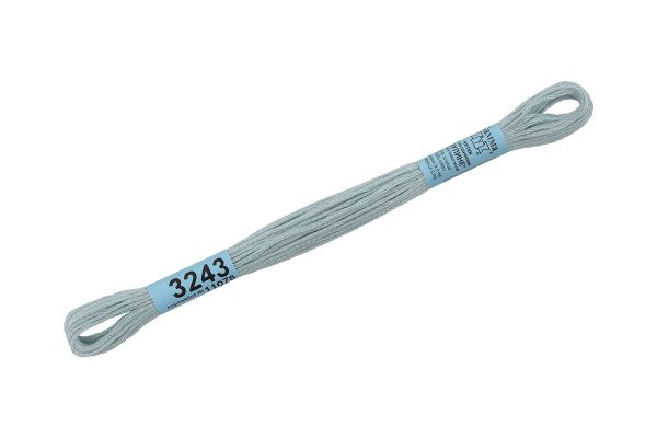 Мулине Gamma 100% хлопок, цв.3243 бл.голубой, 24 мотка по 8 метров