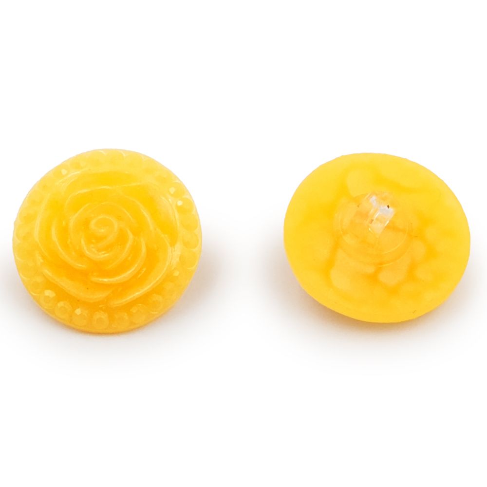 Пуговицы на ножке Розочки, 10 шт (26 оранжевый)