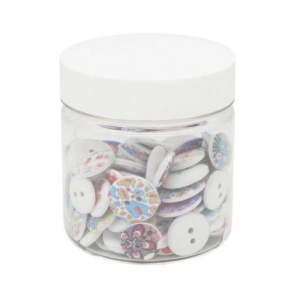 Украшения декоративные пуговицы деревянные Ассорти №9, 15-18 мм, 100 шт