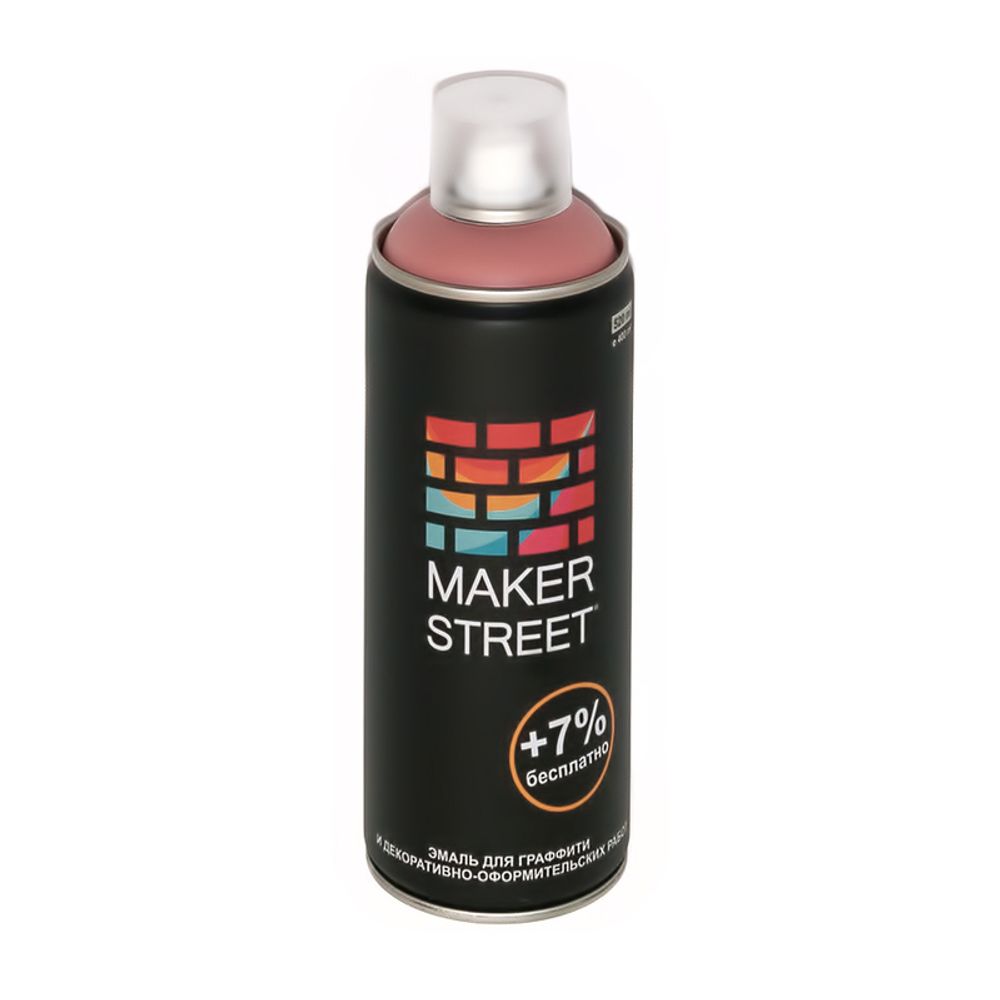 Эмаль для граффити 400 мл, 206 Дымчато-розовый, Makerstreet MS400
