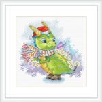 Набор для вышивания нитками МП Студия (Жар-птица), Ослепительный наряд, 15х15 см