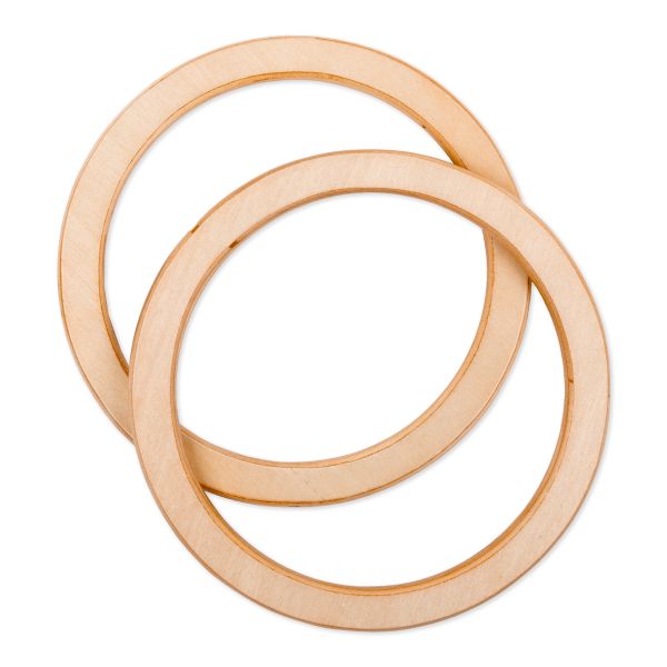 Ручка для сумки 12.9 см, 2 шт, №01 светлое дерево, Gamma HA-33