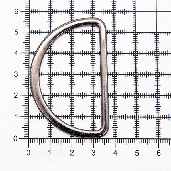 Полукольцо литое металл внутр. 50 мм (внешн. 57х37 мм), 2 шт, Hobby&Pro, чер.никель