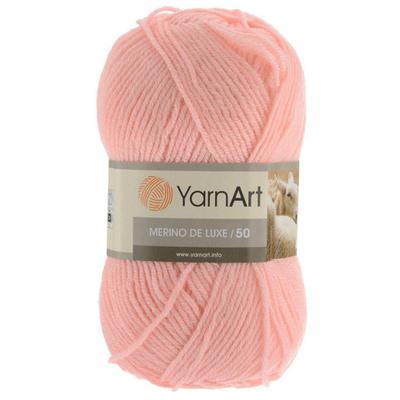 Пряжа YarnArt (ЯрнАрт) Merino de Lux / уп.5 мот. по 100 г, 280м, 565 персик