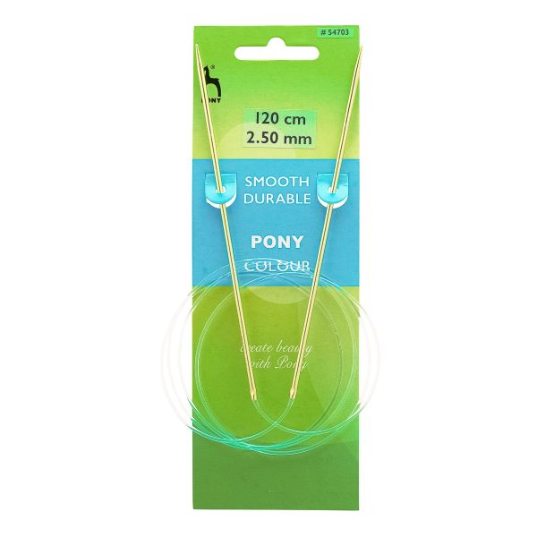 Спицы круговые Pony Colour ⌀2.5 мм, 120 см, алюминий, 54703