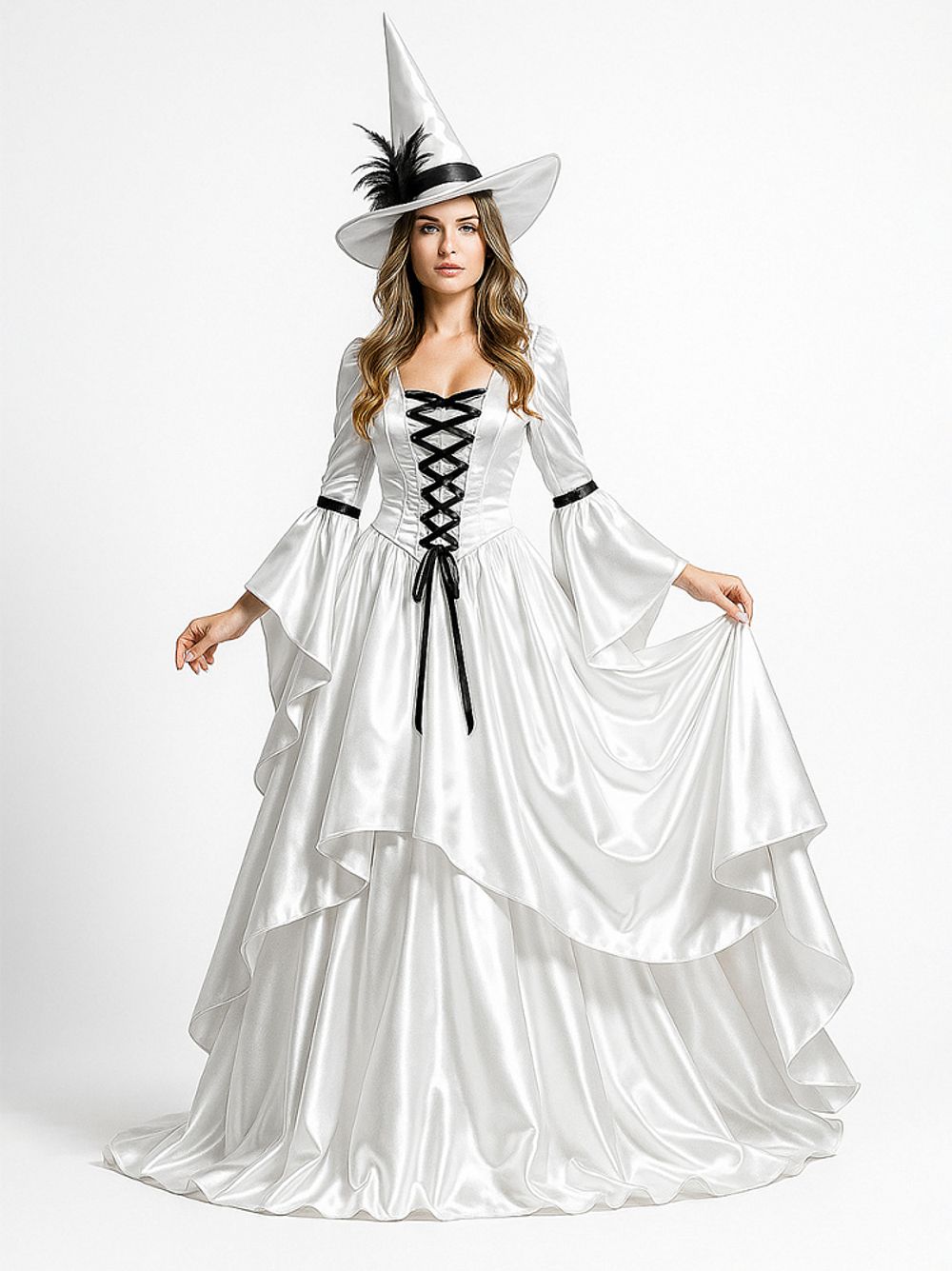 Атлас сатин 67 г/м², 150 см / 3 метра, AS.01 цв.белый