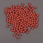 Бусины пластик (перламутр) ⌀8 мм, цв.058 красный уп.50г (213 шт), Magic4Hobby