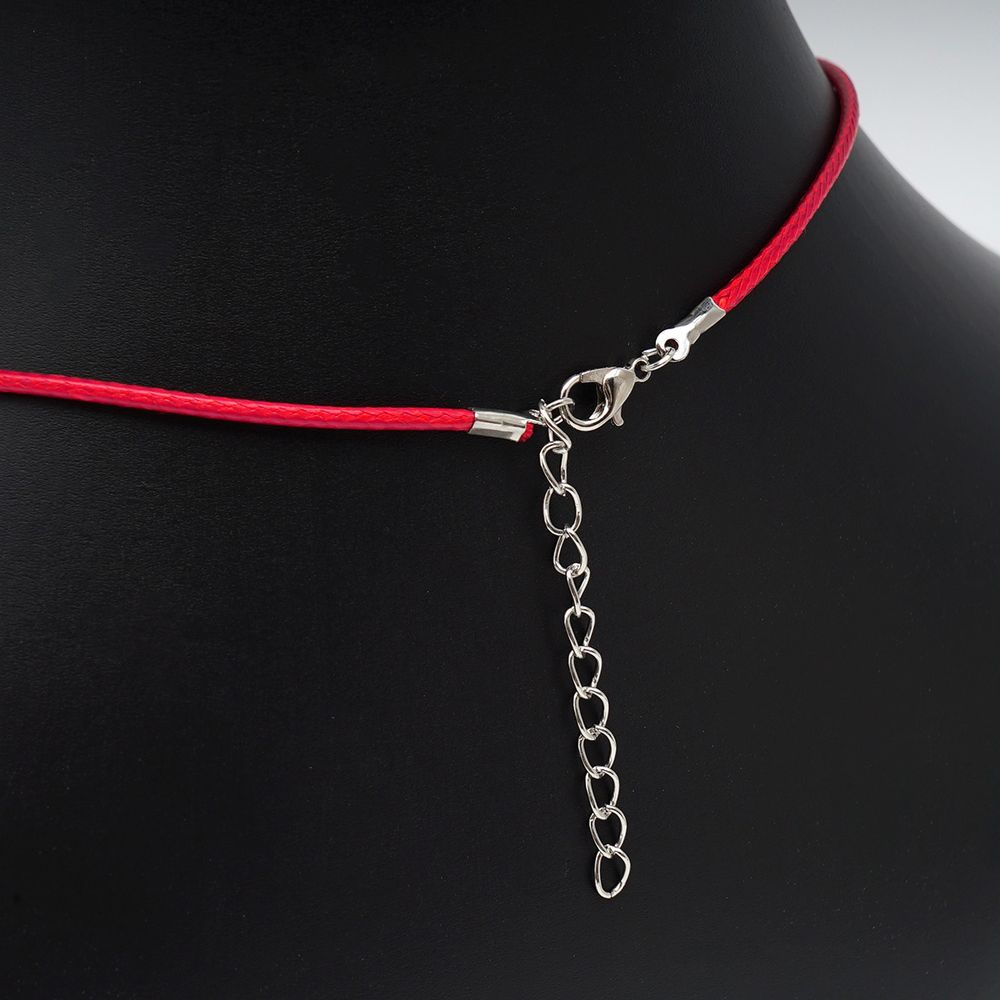 Шнур вощеный с замком, 2мм, 45см. Astra&Craft (47 малиновый), 4AR343